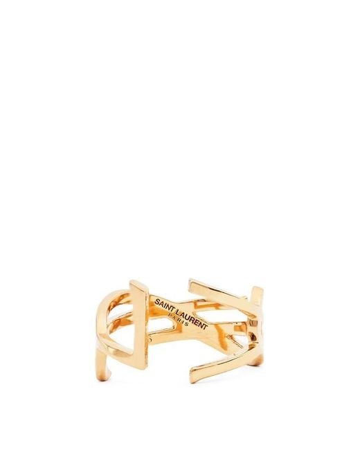 Saint Laurent Metallic Opyum Twist Ring