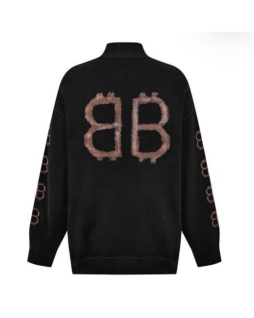Balenciaga Black Crypto Bb-Print Hoodie for men