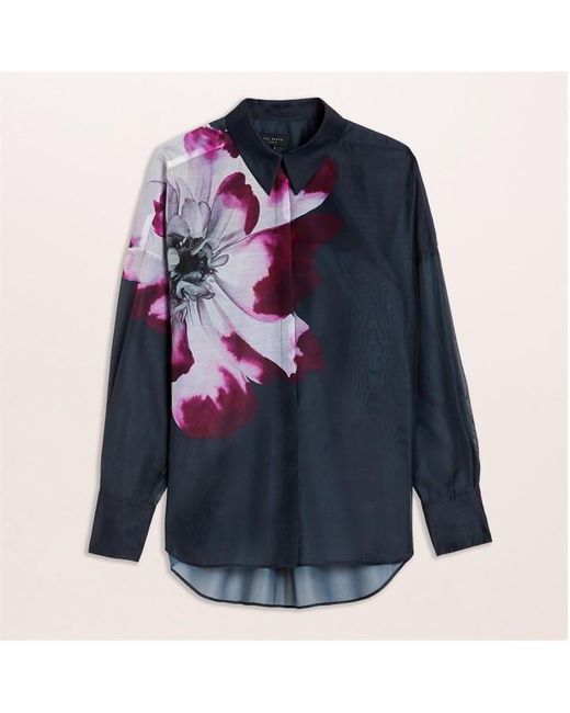 Ted Baker Purple Ted Orrin Shirt Ld44