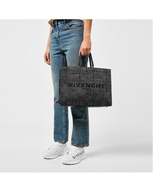 Givenchy Black Medium Embroidered G-tote