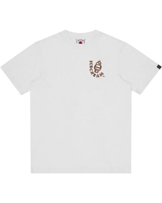ICECREAM White Waffle Cone T-Shirt for men