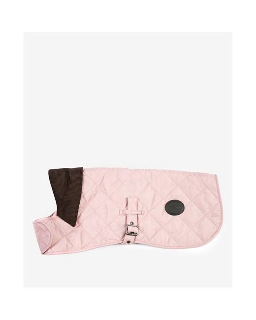 Barbour Pink Quilted Dog Coat