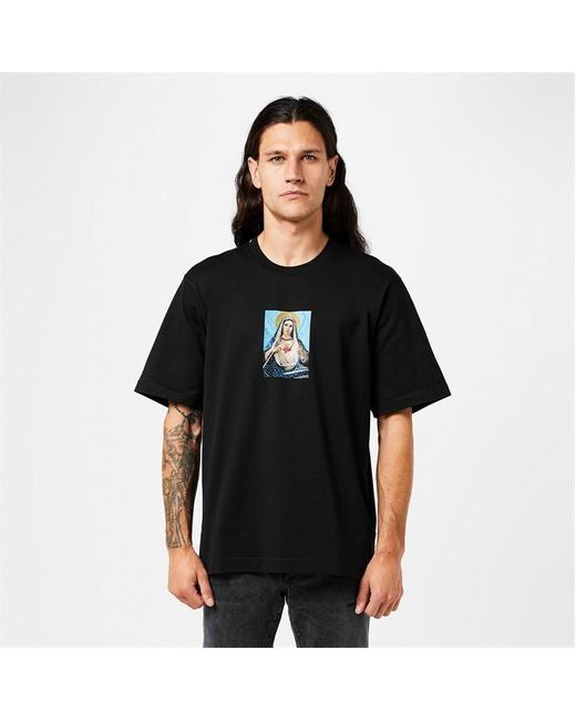 Dolce & Gabbana Black Dg Madonna Tee Sn34 for men