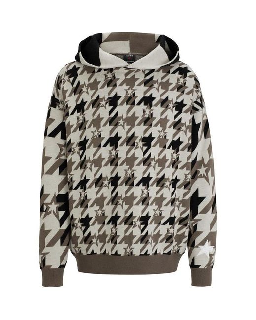 Boss Black Pull Over Hoodie for men