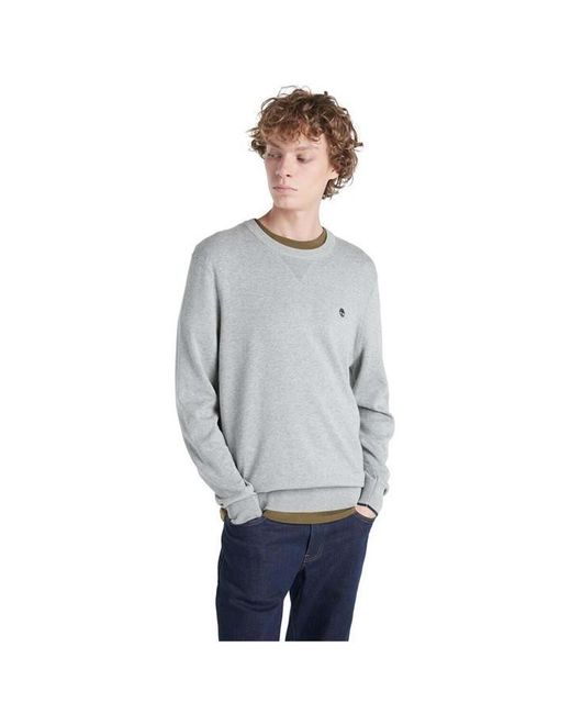 Timberland Gray John Crewneck Sweatshirt for men