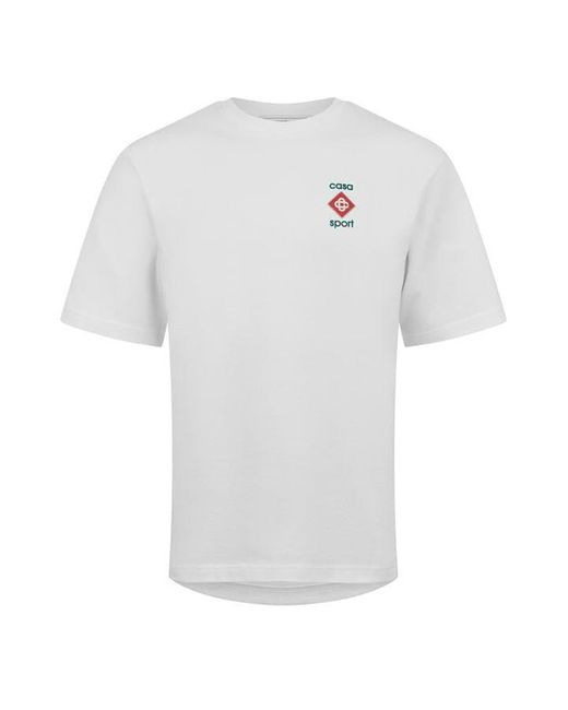 Casablancabrand White Racing 3d T-shirt for men