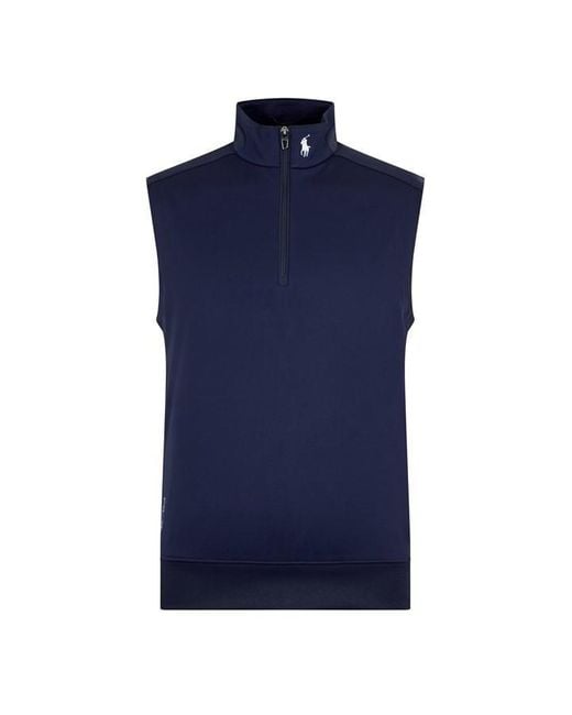 Polo Ralph Lauren Blue Polo Hz Sport Vest Sn44 for men