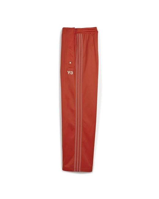 Y-3 Red Firebird Wide-leg Track Pants