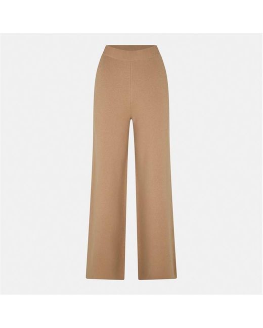 Max Mara Natural High Waisted Wide Leg Trousers