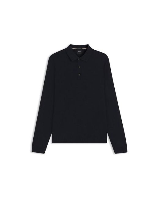 Boss Black Lancione Long-Sleeve Polo for men