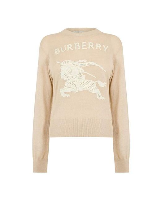 Burberry Natural Crew Neck Jumper
