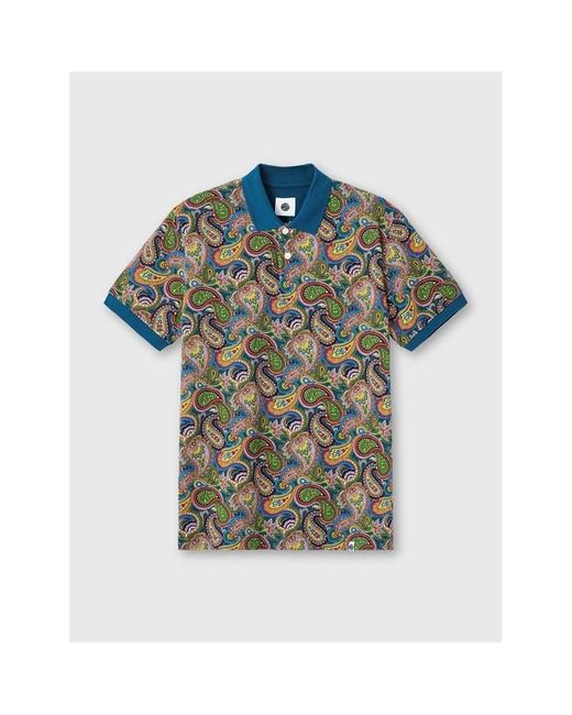 Pretty Green Blue Short-Sleeve Polo Shirt for men