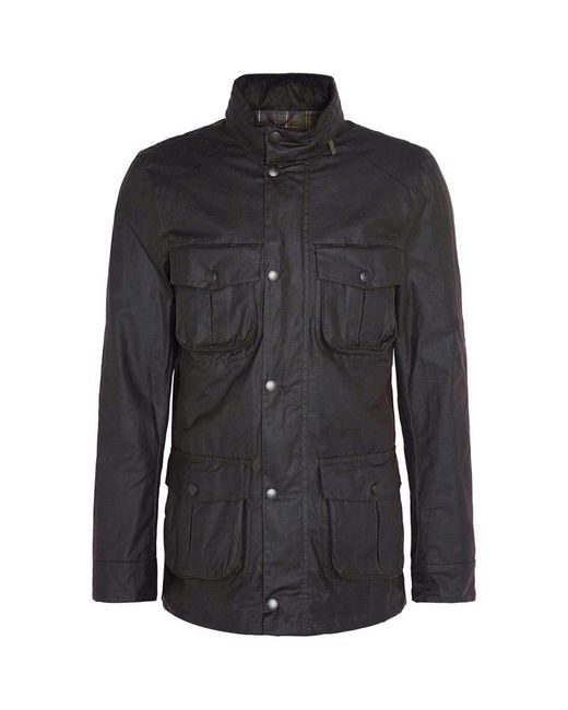 Barbour Black Corbridge Water Resistant Waxed Tailored Fit Wax Jacket for men
