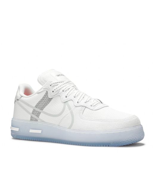 nike air force 1 react qs white ice