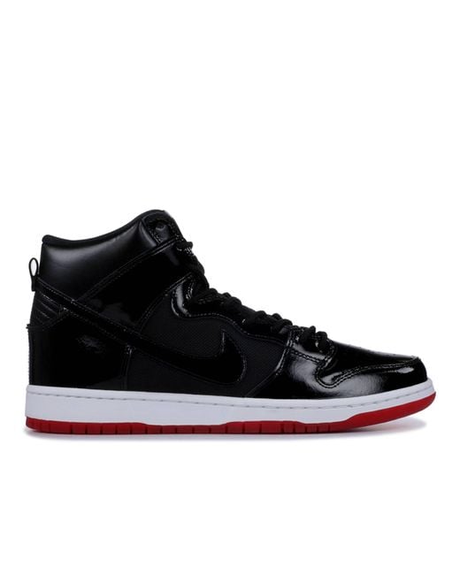 Nike Leather Sb Zoom Dunk High Tr Qs 'bred' Shoes - Size 4 in Black for Men - Save 75% - Lyst