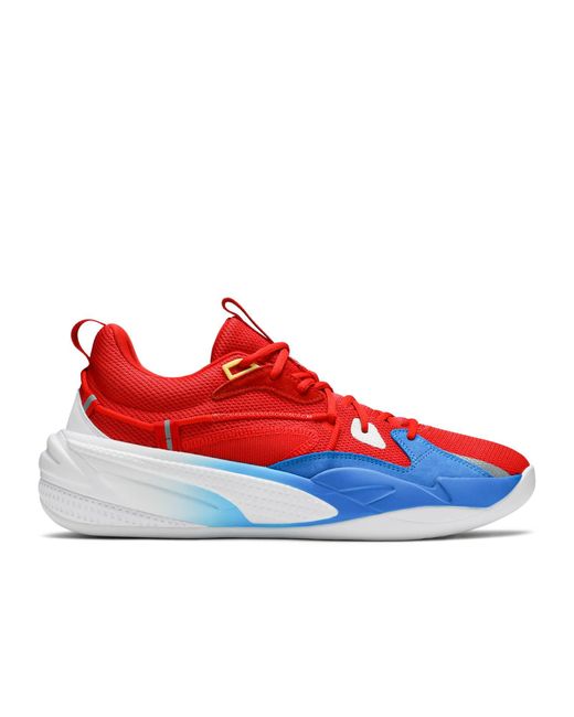 puma red yellow blue shoes