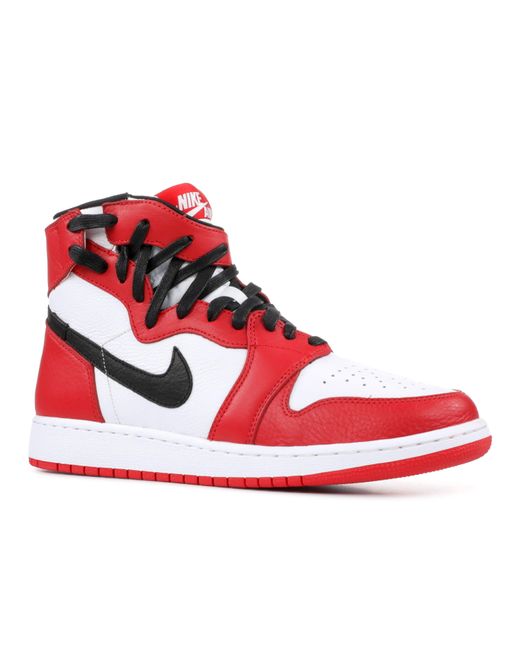 nike white and red high tops