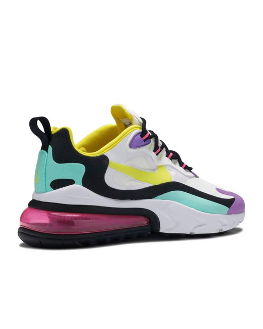 Nike Air Max 270 React in White/Yellow/Black (White) - Save 58% - Lyst