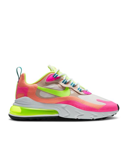 Nike Air Max 270 React &#39;pink Volt&#39; for Men - Lyst