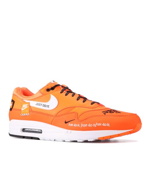 nike orange just do it shoes