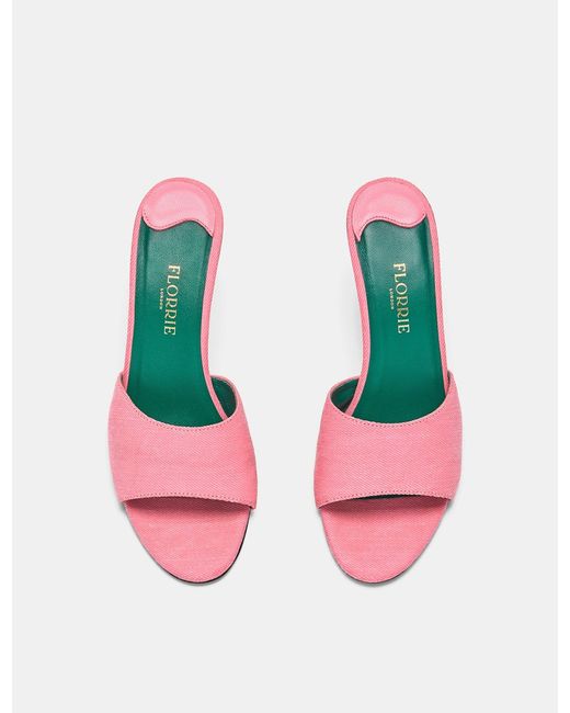 Florrie London Pink Lucia Mule 75
