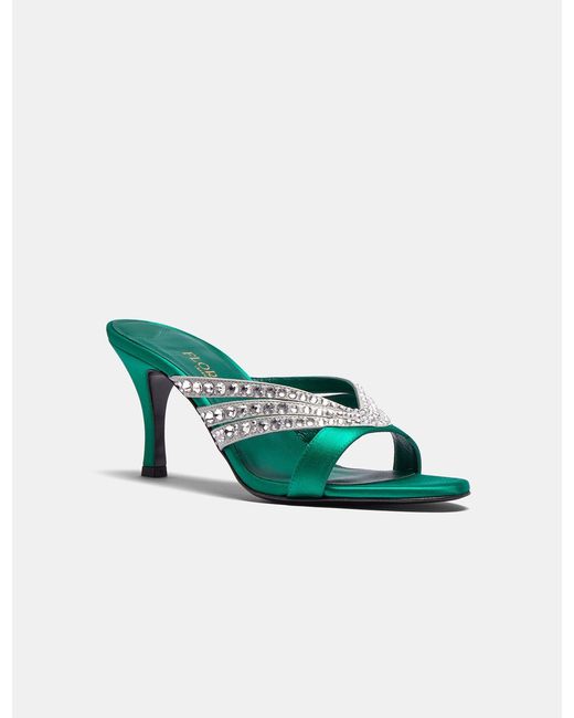 Florrie London Green Roro Mule 75
