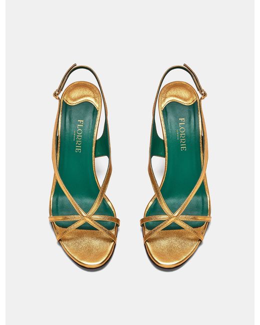 Florrie London Metallic Matilda Sandal 75