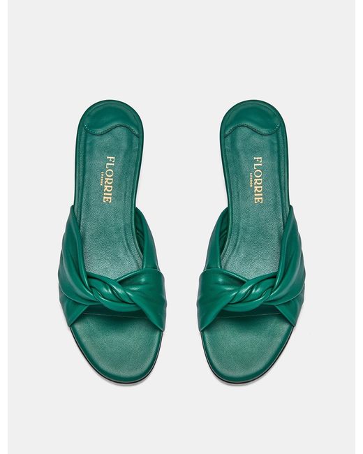 florrie-footwear Green Emma Flat 15