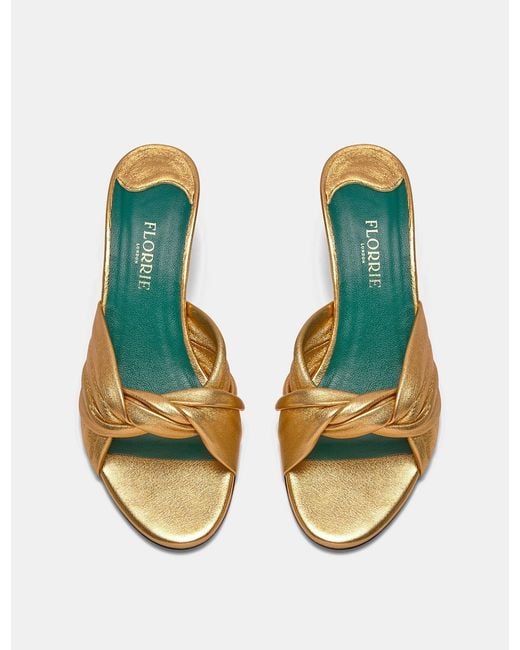 Florrie London Metallic Emma Mule 50