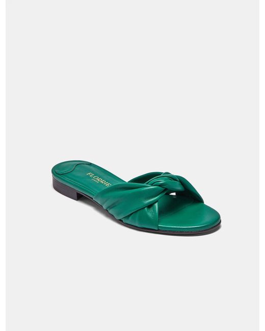 florrie-footwear Green Emma Flat 15