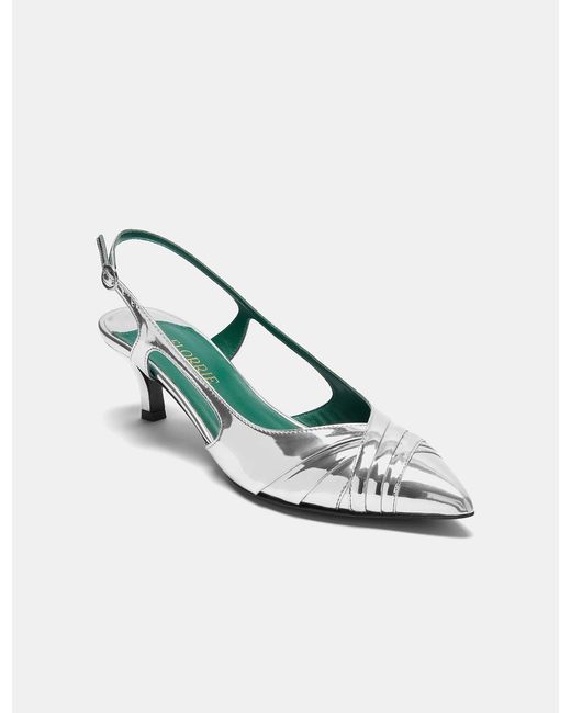 Florrie London White Maude Slingback 50