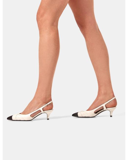 Florrie London White Maude Slingback 50