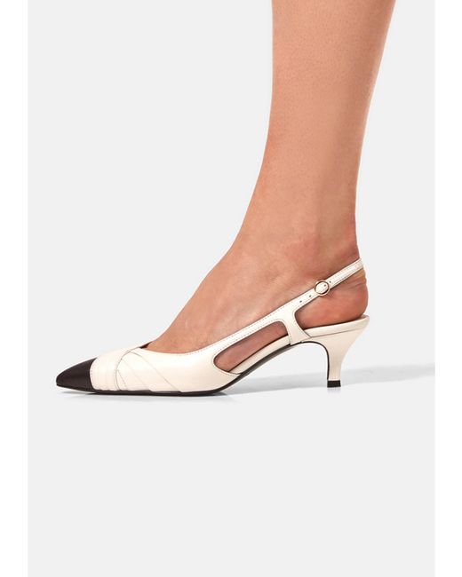 Florrie London White Maude Slingback 50