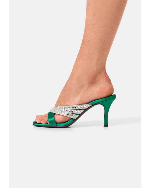 Florrie London Green Roro Mule 75