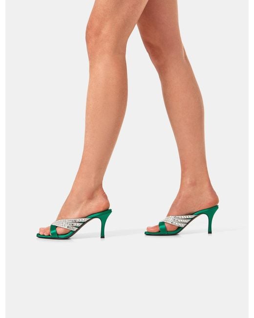 Florrie London Green Roro Mule 75