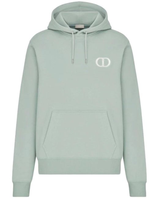 Dior Christian 'cd Icon' Hooded Sweatshirt Mint Green for Men | Lyst UK