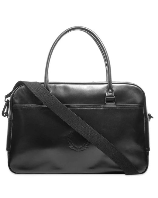 Fred perry leather holdall sale