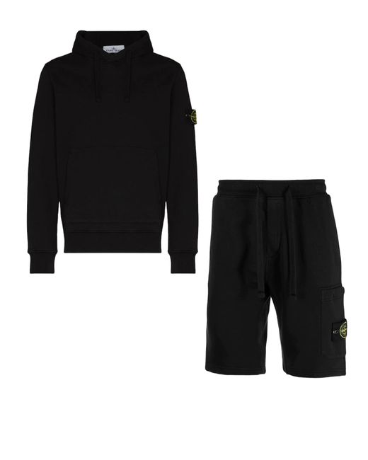 Stone Island Cotton Logo-patch Hoodie 
