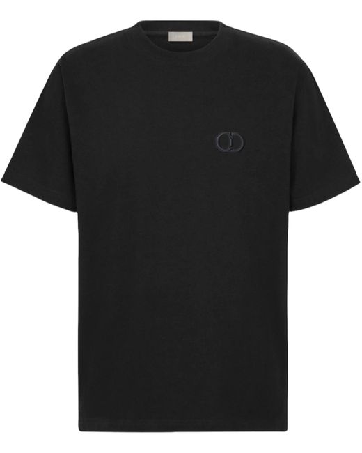 Dior Christian 'cd' Logo Icon Relaxed Fit T-shirt In Black for Men | Lyst