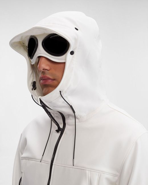 C.P. Company Shell r Goggle Jacket Gauze White for Men Lyst