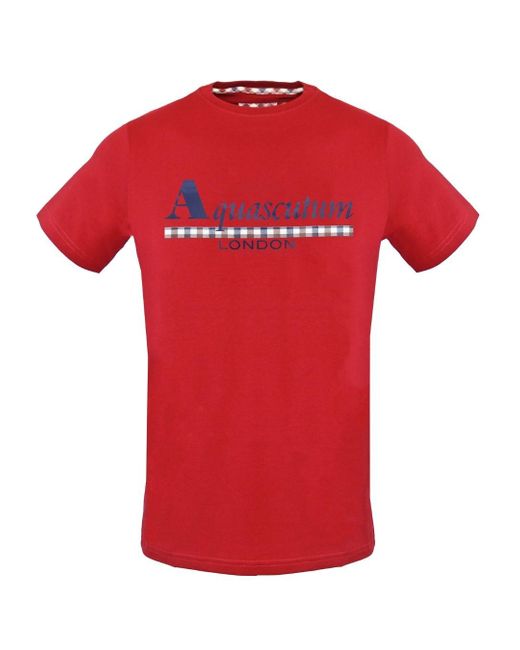 aquascutum check t shirt