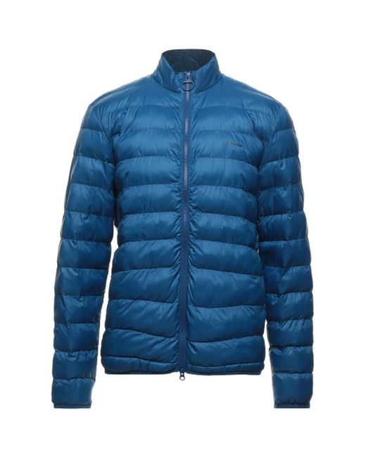Barbour Penton Quilt Fibre Down Blue Jacket for Men | Lyst