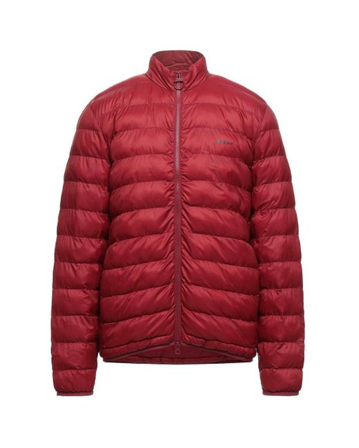Barbour Penton Quilt Fibre Down Red Jacket for Men Lyst