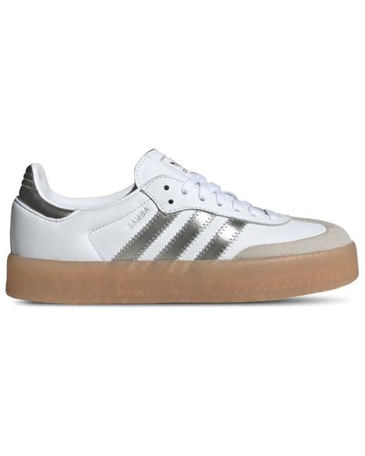 Adidas White Sambae Damen Sneaker