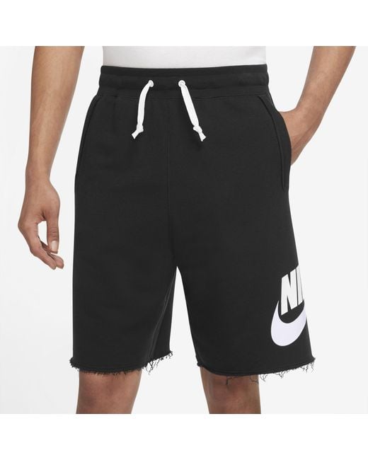 Nike Cotton Spe Ft Alumni Shorts in Black for Men - Lyst
