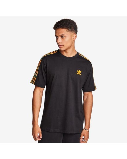 Adidas Black Summer Trefoils T-shirts for men