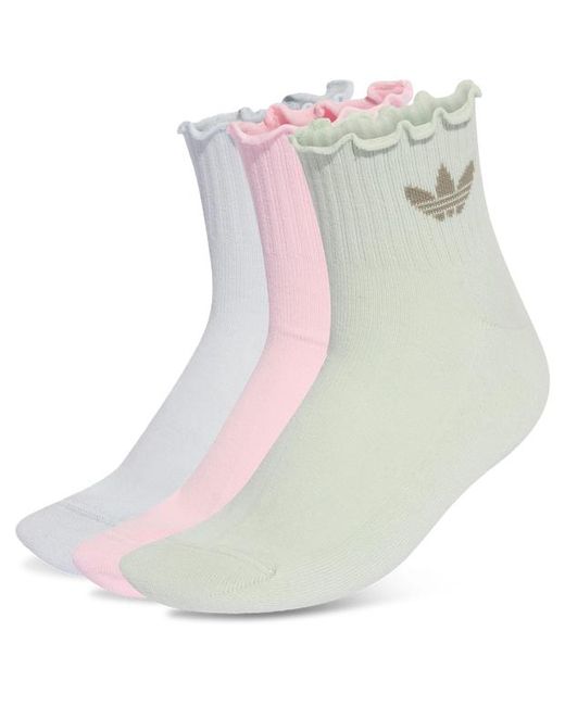 Adidas Pink Ruffle Socks 3 Pairs Socken