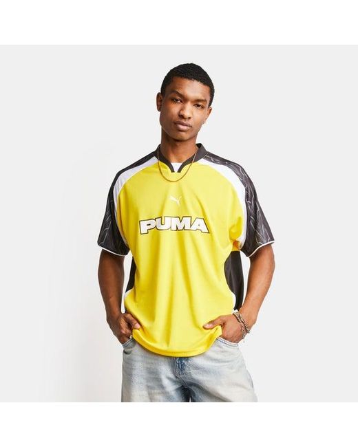 PUMA Yellow Football T-shirts
