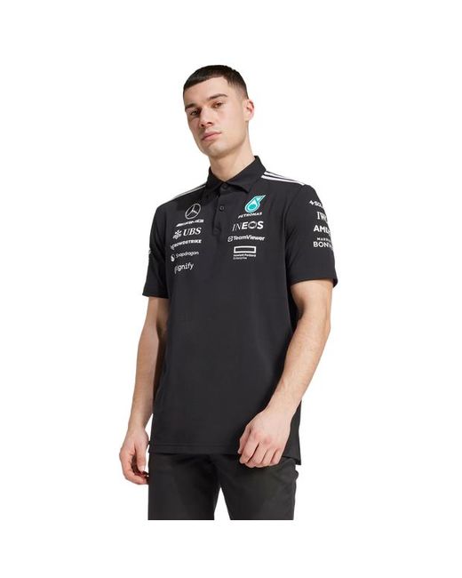 Adidas Mercedes Poloshirts in het Black voor heren
