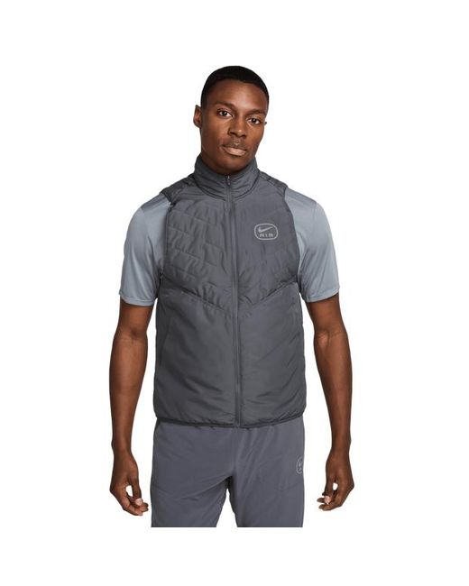 Nike Gray Swoosh Vests for men
